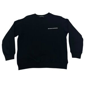 Black Chrome  Heart Crew Neck Sweater (S)